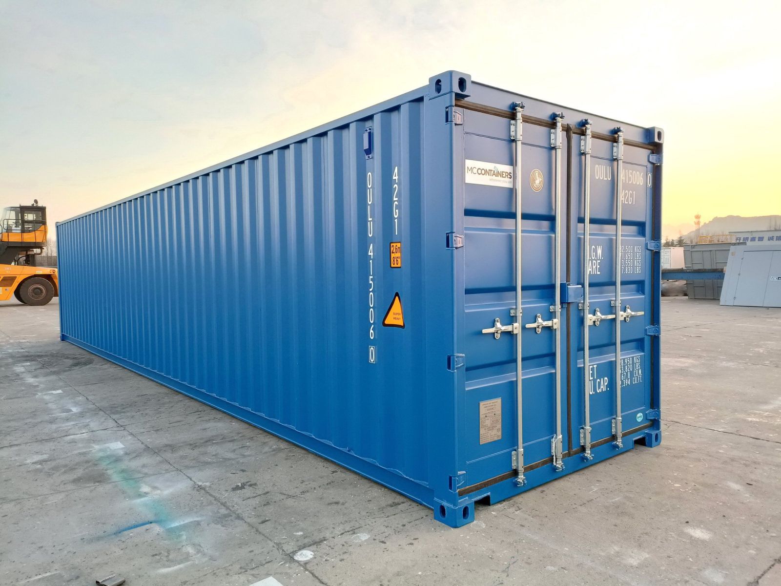 Thùng Container 40 feet xanh