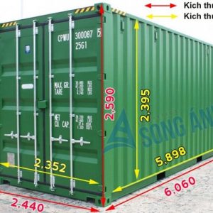 Kích thước thùng container 40 HC