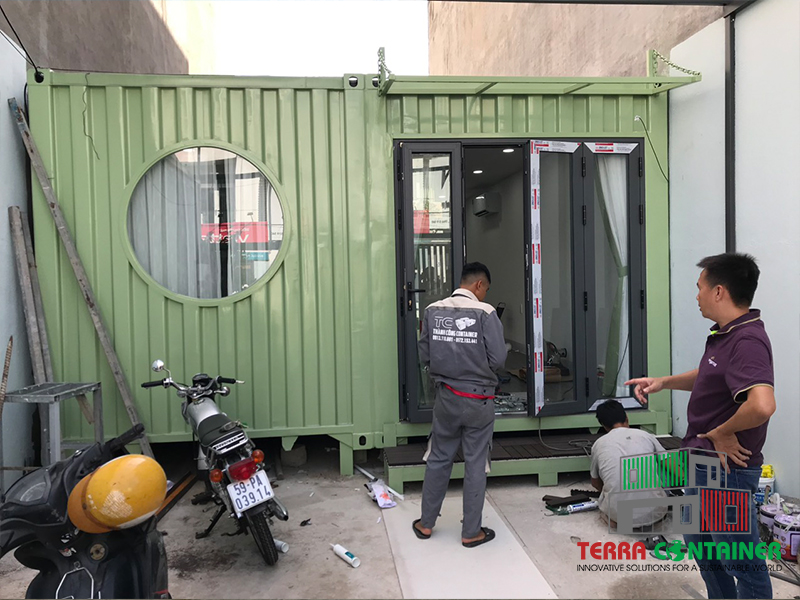 Nhà container được ghép từ 2 container 40 HC