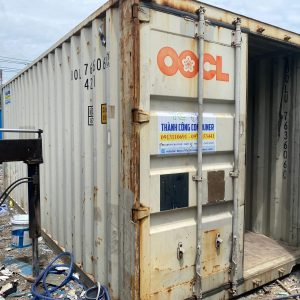 thùng container 20 feet làm kho